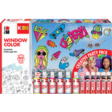 Marabu kids Window color-set "Party Pack", 6 x 80 ml