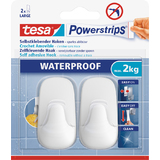 tesa powerstrips Haken waterproof Large Plastik, wei