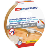 tesa powerbond Montageband Schmal, 2 x 9 mm x 5 m, transp.