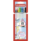 STABILO pinselstift Pen 68 brush, 8er Kartonetui