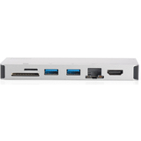 DIGITUS usb 3.1 Multiportadapter, 8-Port, silber