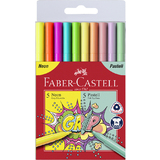 FABER-CASTELL fasermaler GRIP neon + Pastell, 10er Etui