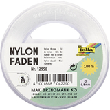 folia nylonfaden auf Spule, 0,5 mm x 100 m, transparent