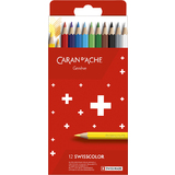 CARAN D'ACHE buntstifte Swisscolor, 12er Kartonetui