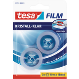 tesa film kristall-klar, 2 Rollen, Blister, 19 mm x 10 m