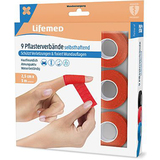 Lifemed Pflasterverband, selbsthaftend, rot, 9er
