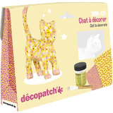 dcopatch Pappmach-Set "Katze", 5-teilig
