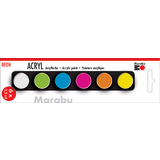 Marabu acrylfarben-set "NEON", 6 x 3,5 ml