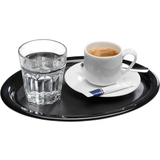 APS serviertablett KAFFEEHAUS, oval, melamin schwarz