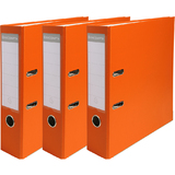 EXACOMPTA pp-ordner Premium, A4, 80 mm, orange, 3er Pack