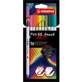 STABILO pinselstift Pen 68 brush ARTY, 10er Kartonetui