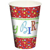 PAPSTAR papp-trinkbecher "Happy Birthday", 0,2 l