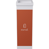 PAPERFLOW wertstoffsammelbox fr Metall, wei, 60 Liter