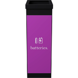 PAPERFLOW wertstoffsammelbox fr Batterien, schwarz