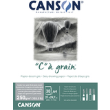 CANSON zeichenpapierblock "C"  grain Couleur, grau meliert