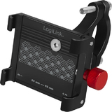 LogiLink Fahrrad-Smartphonehalterung, fixiert, schwarz/rot