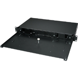 LogiLink 19" lwl Spleibox, Leergehuse, ausziehbar, schwarz