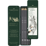 FABER-CASTELL bleistift GRAPHITE AQUARELLE, 5er Etui