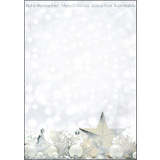sigel weihnachts-motiv-papier "White Stars", A4, 90g/qm