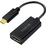 LogiLink usb 3.2 Grafikadapter, usb-c - HDMI-A, schwarz