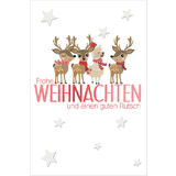 SUSY card Weihnachtskarte "Alpaka zwischen Hirschen"