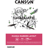 CANSON studienblock GRADUATE manga Marker Layout, din A4