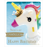 SUSY card Geburtstagskarte snapshot "Einhorn"