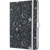 sigel notizbuch Jolie beauty "Cosmic fantasy Black", din A5