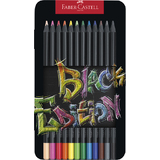 FABER-CASTELL dreikant-buntstifte Black Edition, 12er Etui