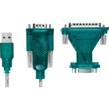 LogiLink usb 2.0 - rs232 9/25 pol Adapter mit Verlngerungs-