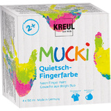 KREUL quietsch-fingerfarbe "MUCKI", 150 ml, 4er-Set