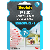 3M scotch-fix Transparentes Montageklebeband, 19 mm x 5 m