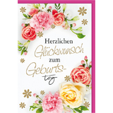 SUSY card Geburtstagskarte "Rosen-Ecken"