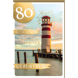SUSY card Geburtstagskarte - 80. geburtstag "Goldig"