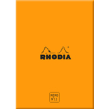 RHODIA memoblock No. 11, 85 x 115 mm, kariert, orange