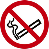 EXACOMPTA hinweisschild "Rauchen verboten", rot/wei