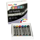 PentelArts lpastellkreide PHN-F6, 6er Set, Metallicfarben