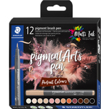 STAEDTLER fasermaler pigment brush pen "Portrait Colours"