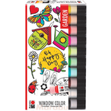 Marabu window Color set "Garden", 10 x 25 ml