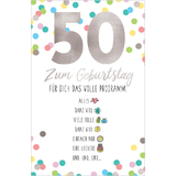 SUSY card Geburtstagskarte - 50. geburtstag "Emoji 2"