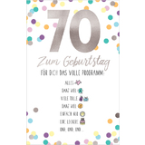SUSY card Geburtstagskarte - 70. geburtstag "Emoji 2"