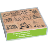 HEYDA motivstempel-set "Xmas Patches", in Klarsicht-Box