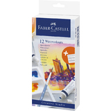 FABER-CASTELL aquarellfarbe in Tube, 12er Kartonetui