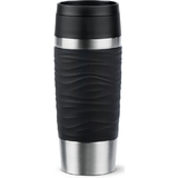 emsa isolierbecher TRAVEL mug Wave, 0,36 L., schwarz