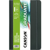 CANSON skizzenbuch GRADUATE DRAWING, 140 x 216 mm, schwarz