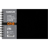 CANSON skizzenbuch ONE, 216 x 140 mm, schwarz