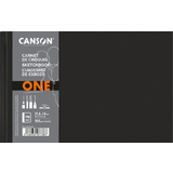 CANSON skizzenbuch ONE, 216 x 140 mm, schwarz