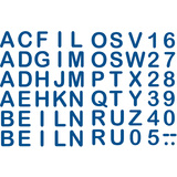 ROTH Bgelbuchstaben fr DIY-Stoffschultte, blau