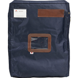 ALBA banktasche "POCSOUGM" mit Dehnfalte, Polyester, blau