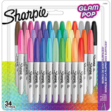 Sharpie permanent-marker FINE "Glam Pop", 34er Blister